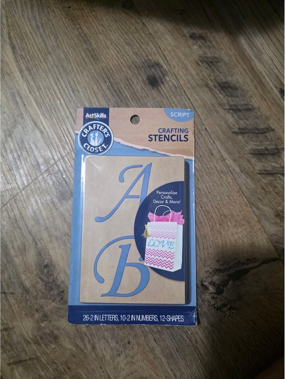 ArtSkills Crafters Closet Script Crafting Stencils - Letters, Numbers & Shapes